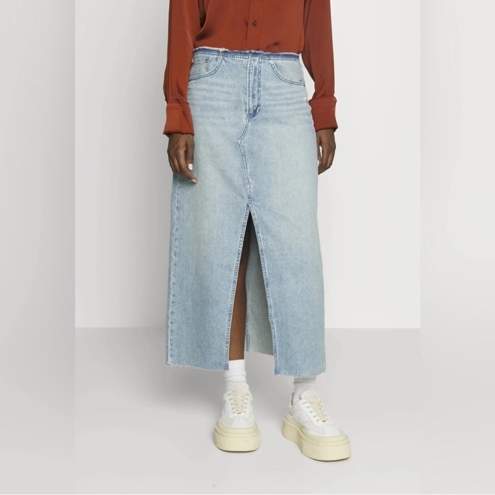Rag‎ & Bone Erin Clara Maxi Skirt Denim